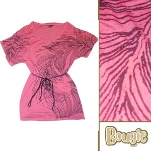 George Pink and Black Graphic Dress